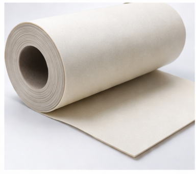 Large roll of industrial sheet material