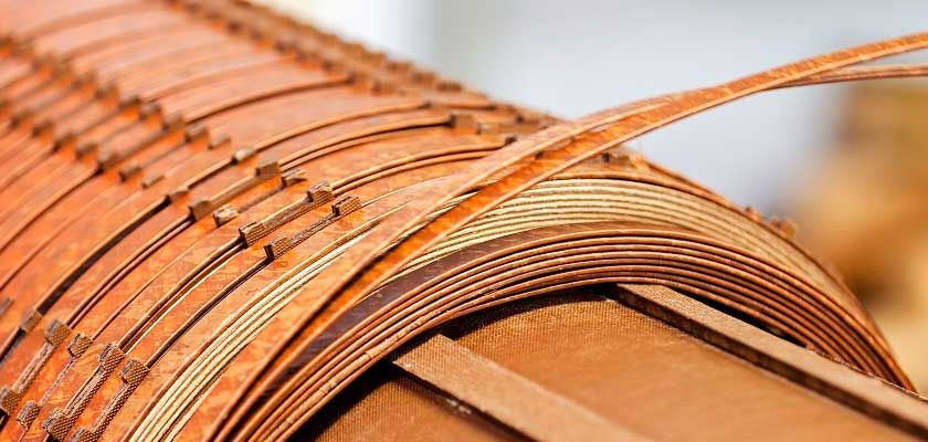 Transformer-style winding with cooling spacers